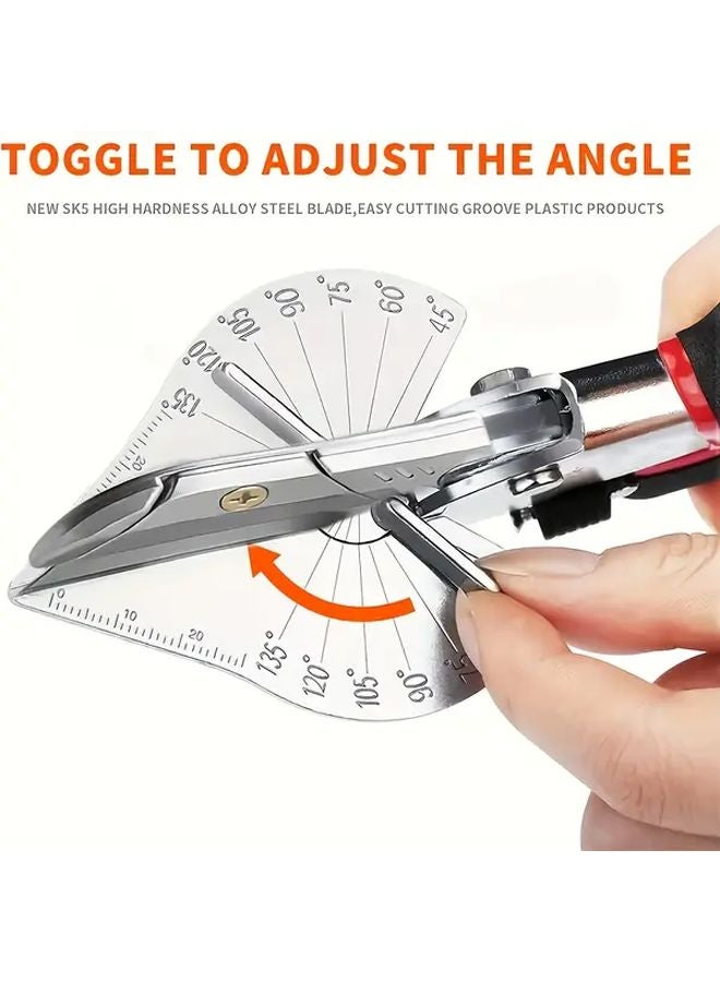 1pc Adjustable Angle Cutter 45 135 Degree Beveling Tool with Ergonomic Grip for Cork Plastic PVC Mold Edges - Image 2