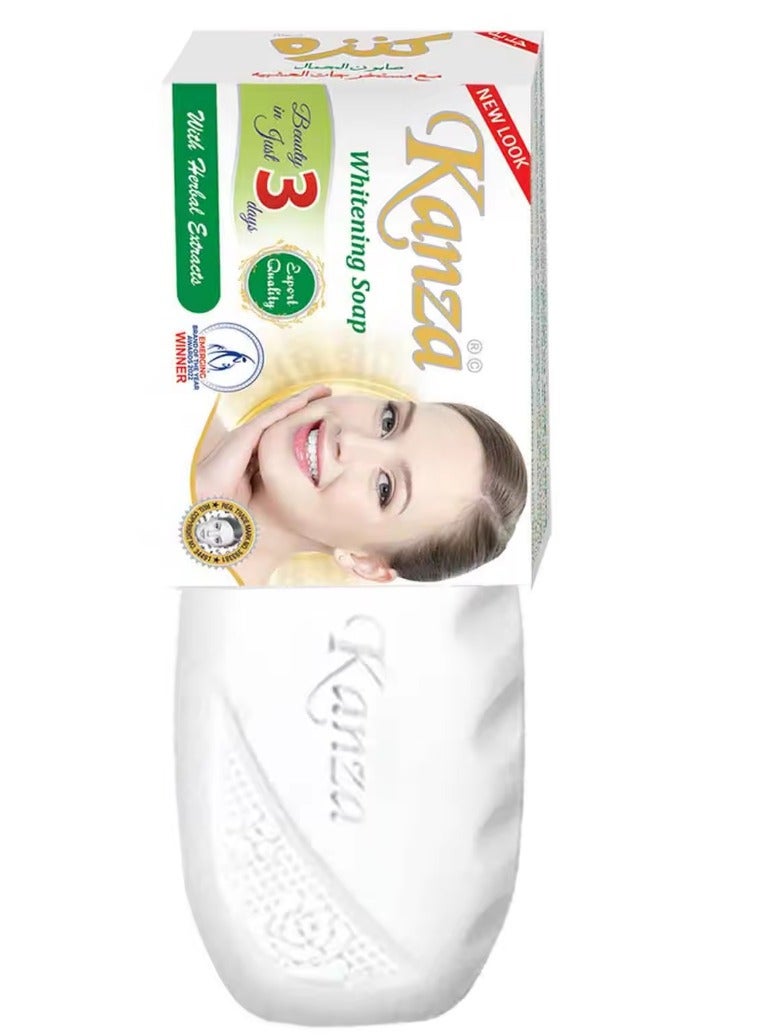 Kanza 4 Pieces of Skin Whitening Soap 100 grams - Image 2