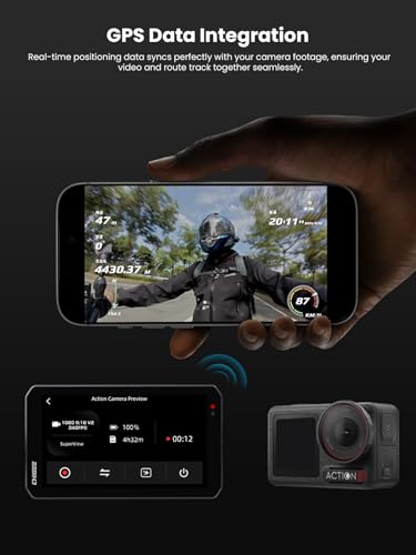 CHIGEE AIO-5 EVO Motorcycle Smart Riding System, Wireless CarPlay & Android Auto, Dual 1080P Front & Rear Dash Cam, Blind Spot Detection (BSD), 5" Waterproof Display, Parking Mode - Image 4