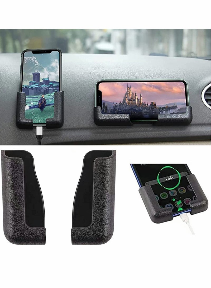 Captaintech Multifunctional Mobile Phone Bracket, Self Adhesive Cell Phone Wall Mount, for All Mobile Phones - Image 1
