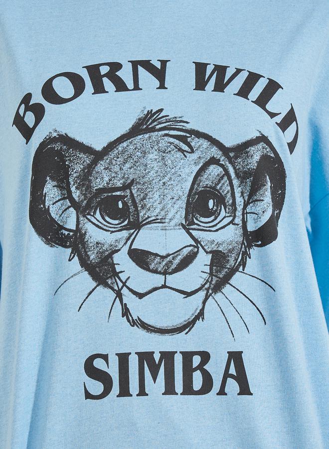 Styli Oversized Born Wild Simba Graphic T-Shirt - Image 3