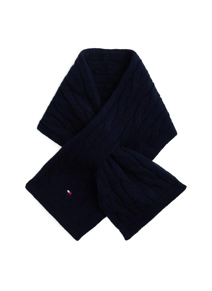 تومي هيلفيغر طقم هدية قبعة شتوية للأطفال مع وشاح