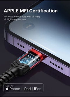 JSAUX USB C to Lightning Cable 6FT, [Apple MFi Certified] iPhone 14/13 Fast Charging Cord USB C iPhone Cable for iPhone 14/14 Plus/14 Pro/14 Pro Max/13/13 Mini/13 Pro/13 Pro Max/12 Pro Max/11 Pro Max  - Image 3