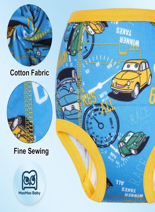 MooMoo Baby Training Underwear 10 Packs Absorbent Potty Training Pants for Boys and Girls Cotton Pee Pants 4T - Image 4
