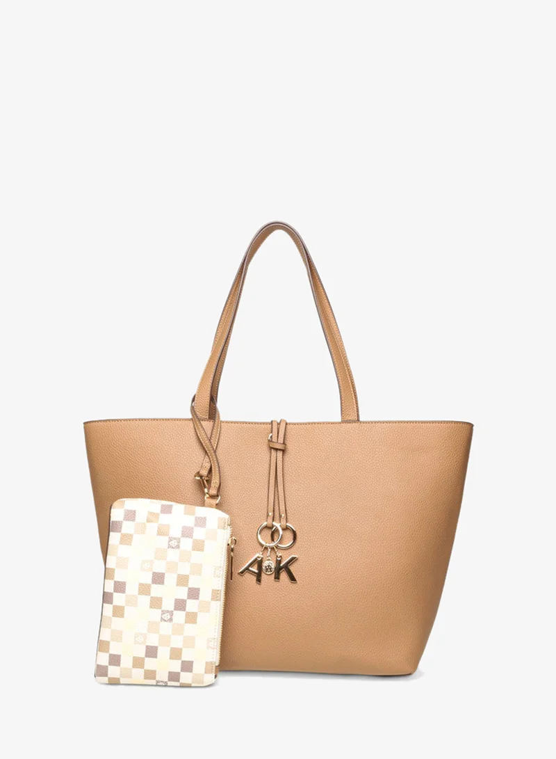 ان كلاين Anne Klein Akh5617 Brown Women's Shoulder Bag