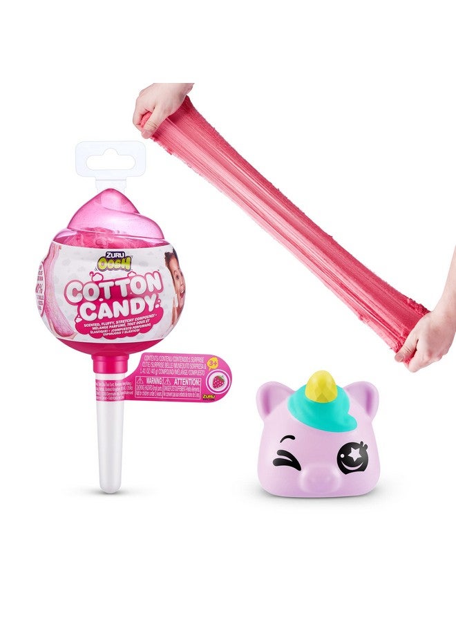 ZURU Oosh Oosh Slime Cotton Candy Cuties Series 2 By Zuru (Pink) Scented, Squishy, Fluffy, Soft, Stretchy, Stress Relief, Party Favors, Non-Stick With Collectible Cutie Slow Rise Toy - Image 1