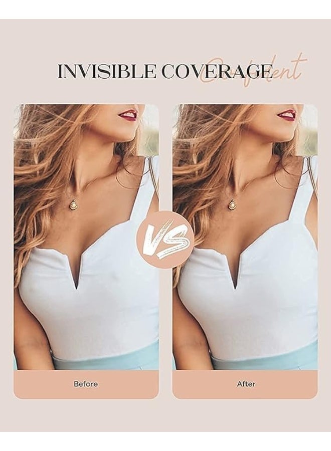 2Pcs Reusable Silicone Nipple Cover Liners Adhesive Breast Pad Invisible Sticky Bra Pads (Flower) - Image 4