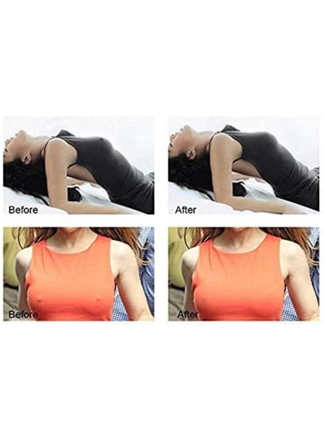 2Pcs Reusable Silicone Nipple Cover Liners Adhesive Breast Pad Invisible Sticky Bra Pads (Flower) - Image 2