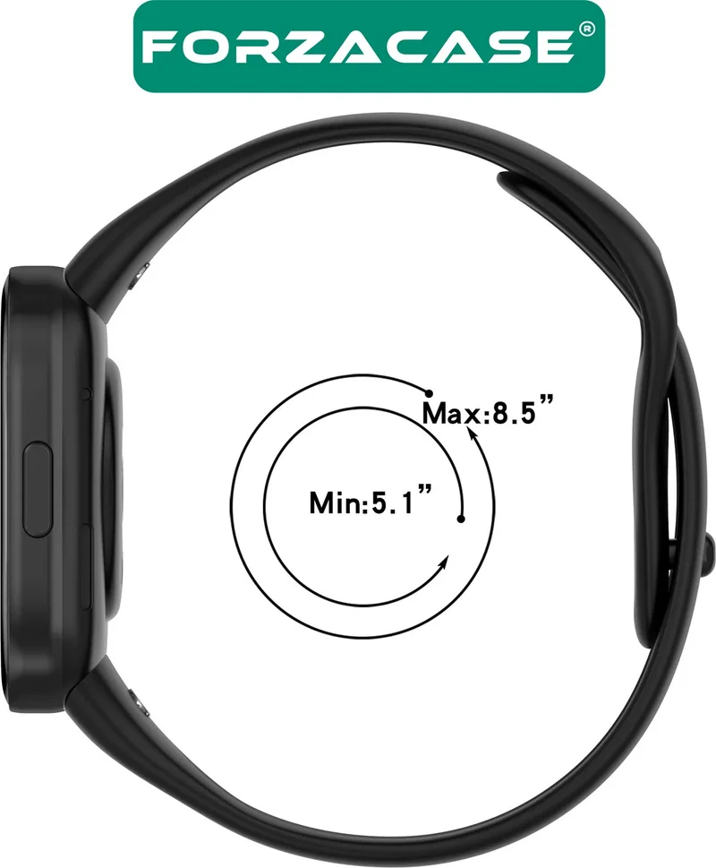 فورزاكاس Silicone Band Strap Compatible with Xiaomi Redmi Watch 3 Active - FC171