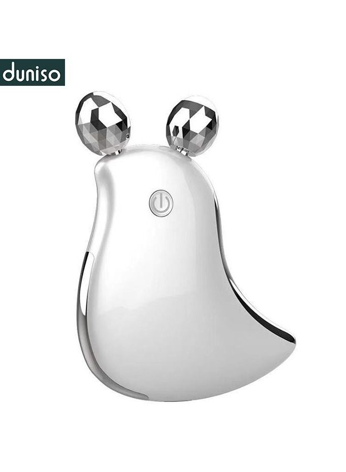 DUNISO Ems Microcurrent Face Massage Anti-wrinkle Machine Vibration Massage Import Promotion Skin Tightening Roller Ball Face Massager - Image 1