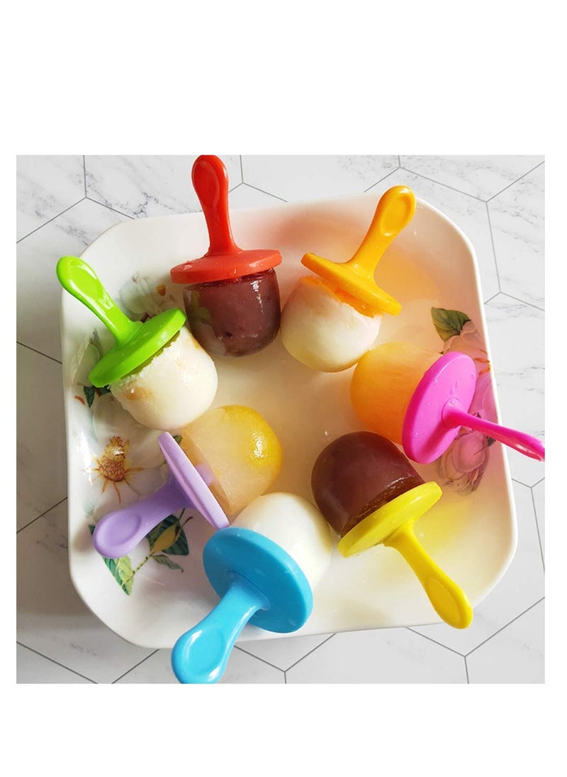 Generic - 7-Cavity Mini Silicone Popsicle Mold with Colorful Sticks, Versatile Ice Pop Maker for Egg Bites, Lollipops, Ice Cream & Baby Food Storage, Non-Stick Ice Cube Tray - Image 1