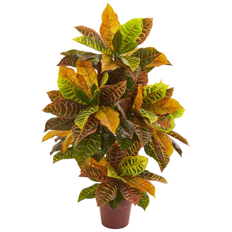 Nearly Natural 36in. Croton Artificial Plant (Real Touch) - Image 1