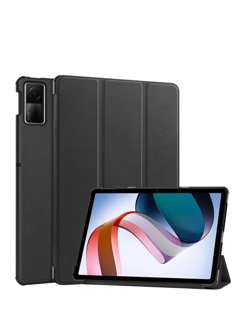 Generic - Case For Xiaomi Redmi Pad SE 11 Multi-Viewing Angles All New PU Leather Smart Cover with Auto Sleep Wake Feature Slim Flip Shell Case for Redmi Pad 11 (Black) - Image 1