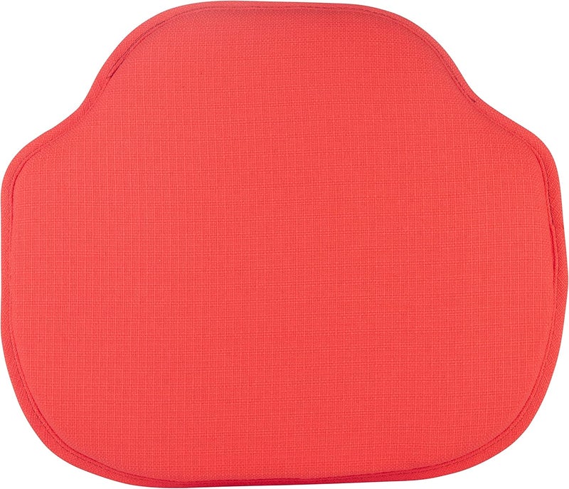 Klear Vu Gripper Omega NonSlip Windsor Chair Cushions with SkidProof Seat Pad for Dining Room Kitchen and Office Use 16x15 Inches 6 Count Pack of 1 Coral - Image 2