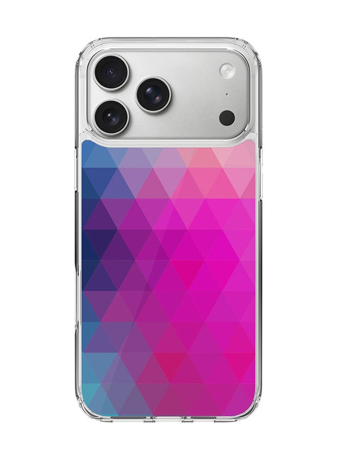 Stylizedd Classic Clear MagSafe Case for iPhone 17 Pro Max , Hybrid Soft Case Flexible Edges Anti Drop TPU PC Gel Thin Transparent Cover [ Designed for iPhone 17 Pro Max ] - Violet Prism Full Print