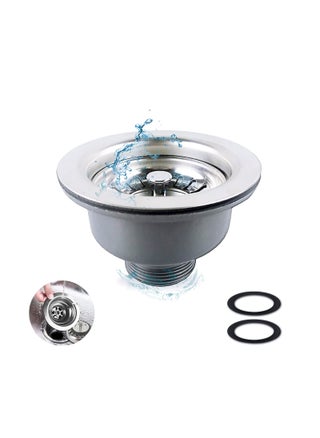 Kitchen Sink Collection, Stainless Steel Strainer with Sink Drain Strainer Assembly Kitchen Sink Basket Waste Plug Sink Accessories, 114mm - pzsku/Z2E476001EC02159A037AZ/45/_/1717136123/e325f336-1261-4365-9797-eb37b7edfde3
