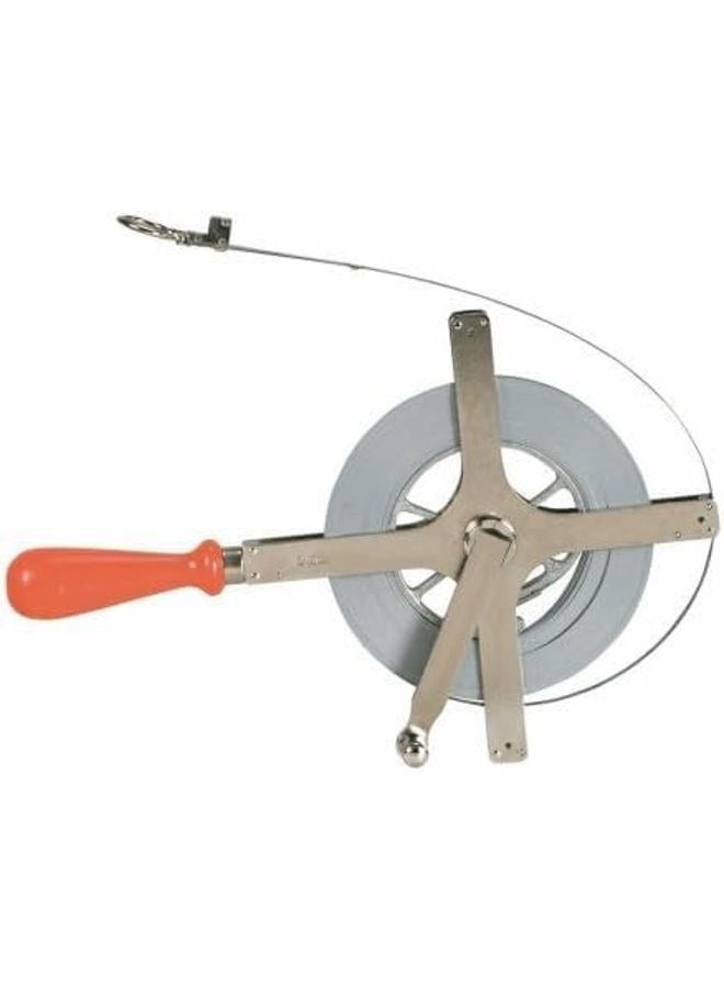Crescent Lufkin 1/4" x 30m/100' Derrick SAE/Metric Dual Sided Chrome Clad Tape Measure - C2276MEN