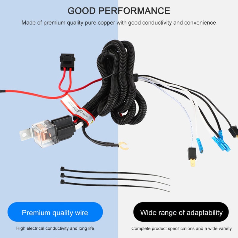 12V24V Car Horn Wiring Harness Snail Horn Modification Harness Break Car Relay Wiring Harness - Image 2