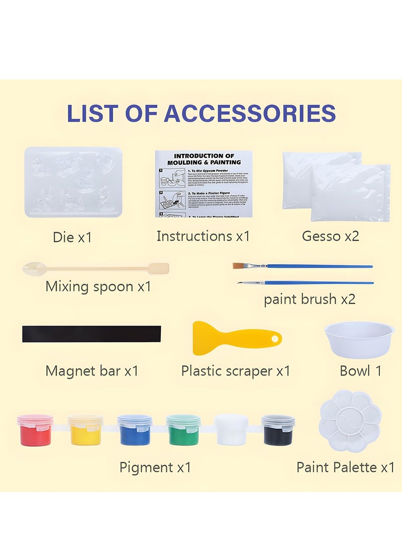 SYOSI Kids Arts and Crafts Set DIY Painting Kit STEM Projects Paint Your Own Figurines Ceramic Painting Kit for Kids Children's Day BirthDay Festival Gift for  DIY Toy Age 4-6 8-12 6-8 SPACE - Image 3