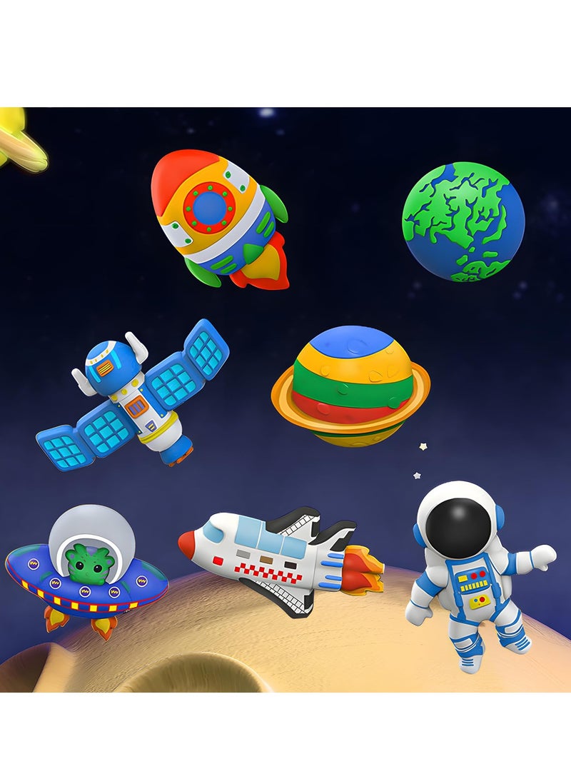 SYOSI Kids Arts and Crafts Set DIY Painting Kit STEM Projects Paint Your Own Figurines Ceramic Painting Kit for Kids Children's Day BirthDay Festival Gift for  DIY Toy Age 4-6 8-12 6-8 SPACE - Image 2