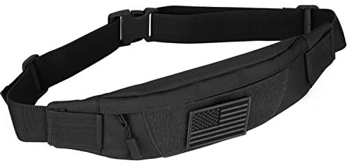 SunForMorning Tactical Fanny Pack for Men Running Belt Small Military Waist Bag for Travel Hiking Climbing Fishing Balck - Image 1