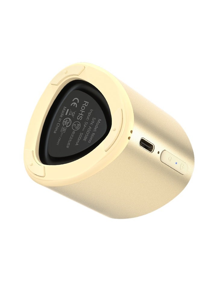 Tronsmart - Tronsmart Nimo Portable Bluetooth Speaker, Super-Compact Design, Metal Craft, Mini Speaker with Lanyard, IPX7 Waterproof for Shower, Travel, 12 Hours Battery, Stereo Pairing, Hands-Free Call, (Gold) - Image 1