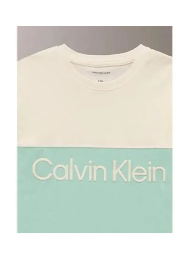 Calvin Klein Jeans Kids Color Block Crew Neck T-Shirt