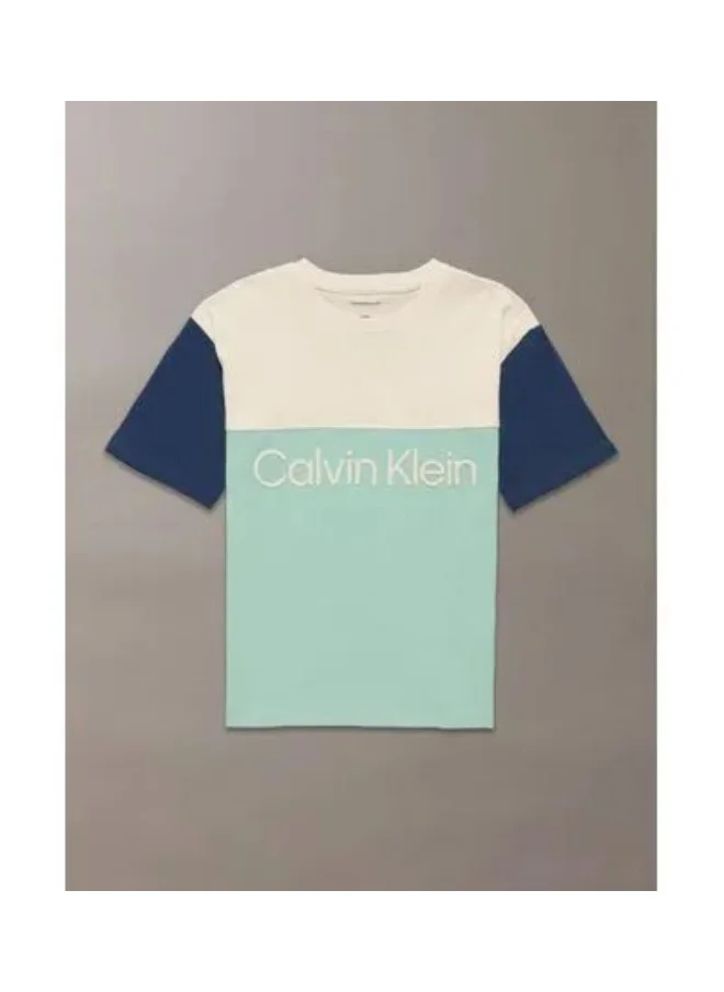 Calvin Klein Jeans Kids Color Block Crew Neck T-Shirt