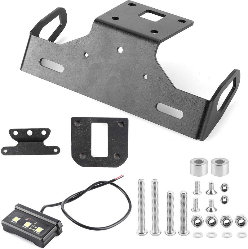 Acouto Motorcycle Tail License Plate Holder with LED Light for Kawasaki Z800 - Image 5