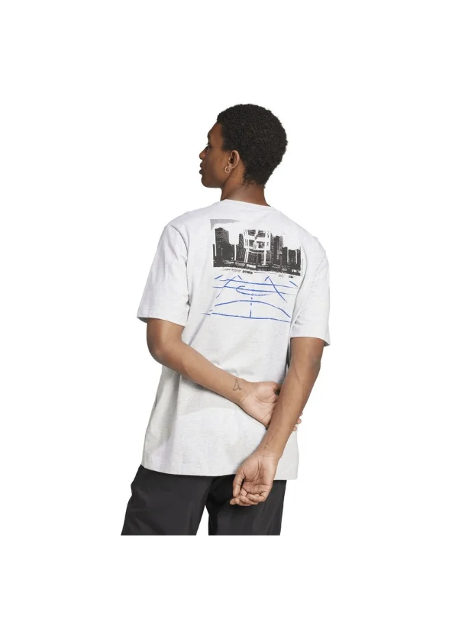 اديداس adidas M C PHOTO TEE Grey Training T-SHIRTS for Men - XS