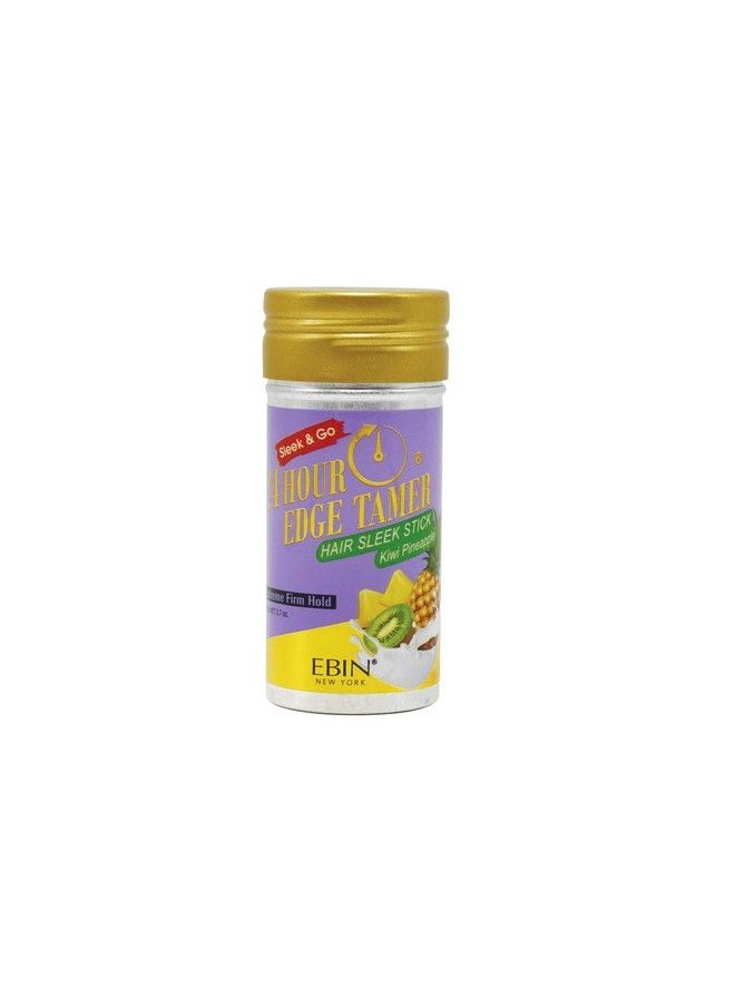 EBIN NEW YORK 24 Hour Edge Tamer Hair Sleek Stick Extreme Firm Hold 2.7 Oz Kiwi Pineapple Sleek & Go No Flaking And White Residue  - Image 2