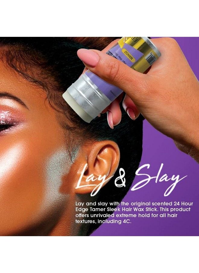 EBIN NEW YORK 24 Hour Edge Tamer Hair Sleek Stick Extreme Firm Hold 2.7 Oz Kiwi Pineapple Sleek & Go No Flaking And White Residue  - Image 4