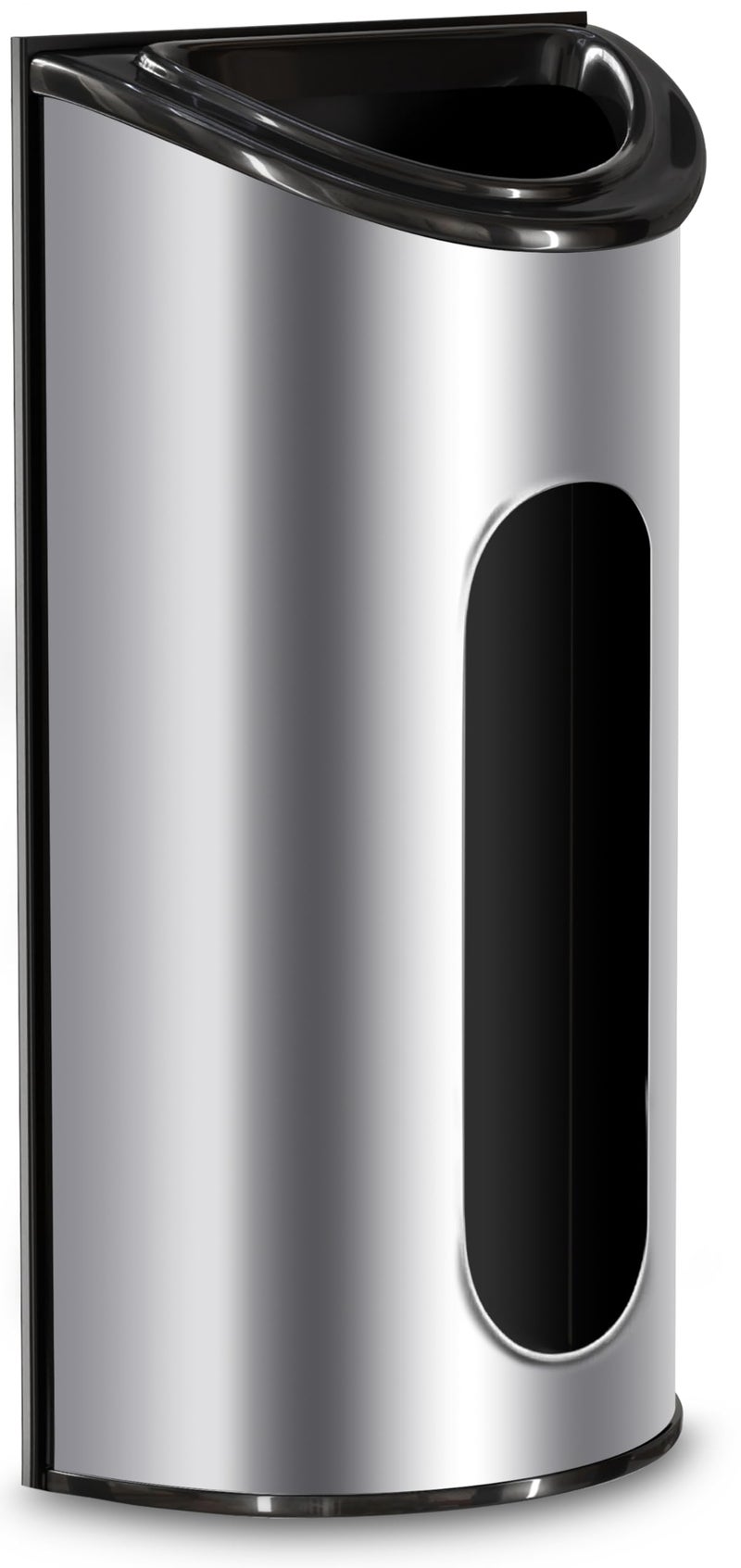 Utopia Kitchen حامل وموزع أكياس البلاستيك لمطبخ يوتوبيا متوسط الحجم، سهل التركيب على الحائط، مصنوع من الفولاذ المقاوم للصدأ (فضي) - Image 1