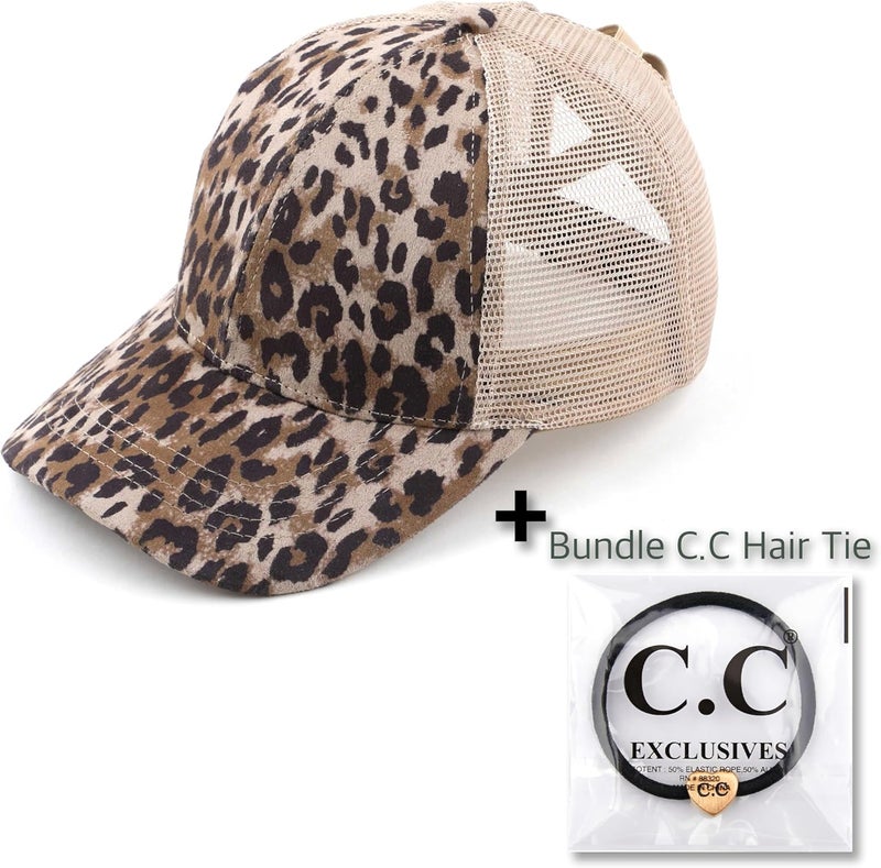 Cc Ponycap Messy High Bun Ponytail Adjustable Glitter Mesh Trucker Baseball Cap - Image 2