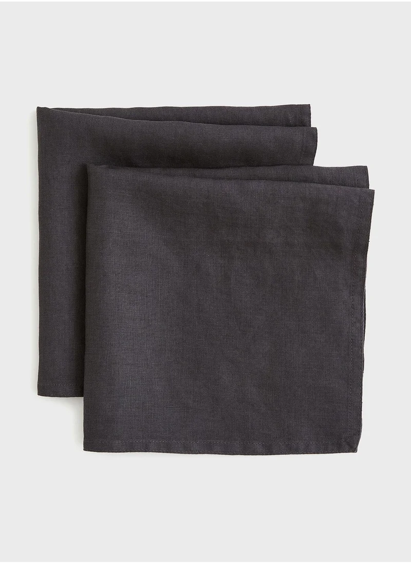 اتش اند ام 2-Pack Linen Napkins