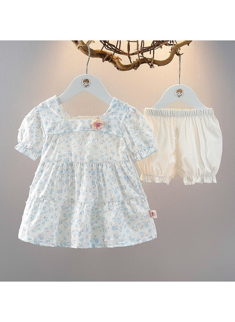 KUYING New Western Style Floral Two-Piece Set 