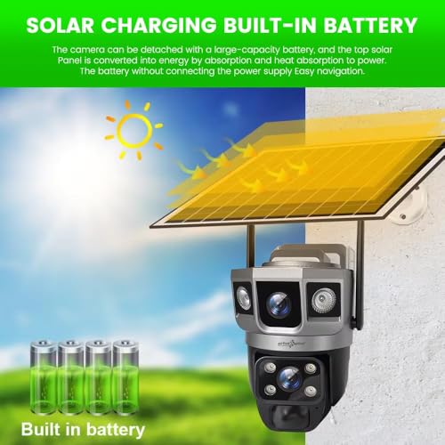 Active Pixel 4G Dual Camera 4mp+4mp Lens Solar Powered | 4G SIM | IP66 Waterproof | 2-Way Audio | Outdoor Surveillance for Agriculture,Construction Site,Farm,Garden etc (Solar 4G Dual Cam) - Image 4