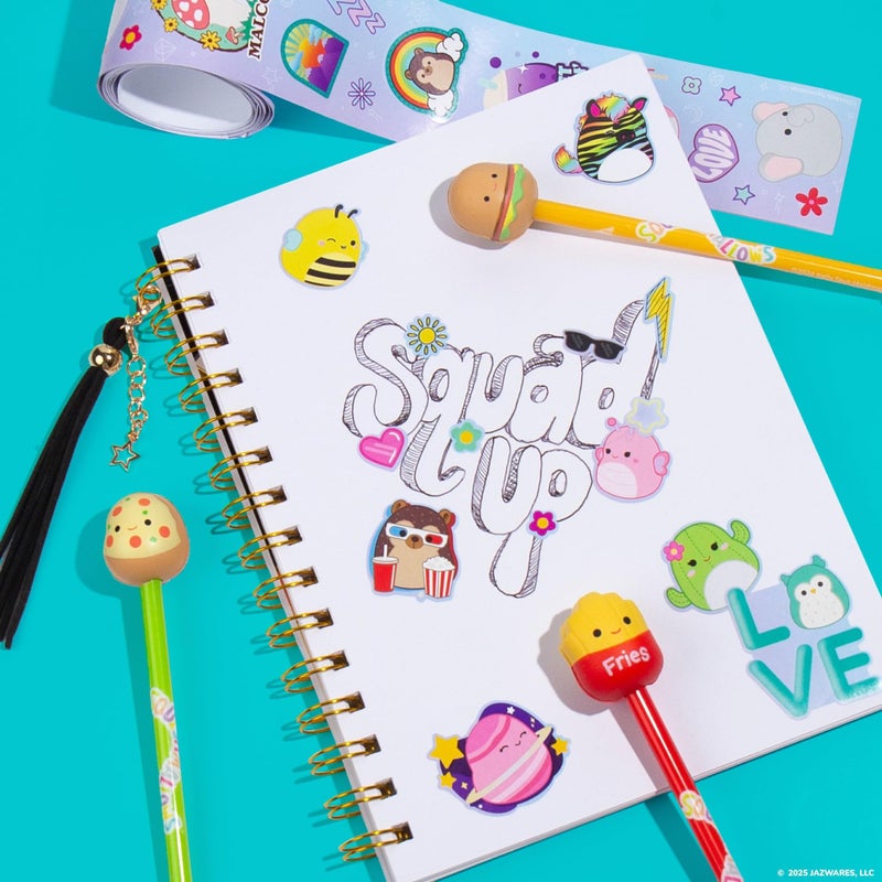 Squishmallows Original Squishy Pens  3 Pack  Cute School Supplies  Journaling  Carl the Cheeseburger  Pep the Pizza  Floyd the French Fry - Image 3
