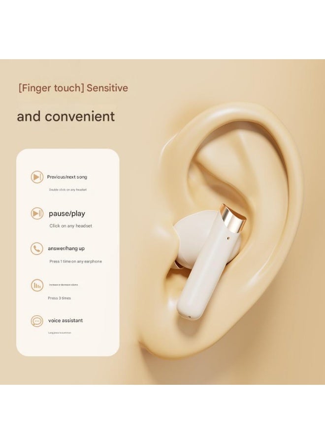 Retro Digital Wireless Bluetooth Headset In-Ear Long Battery Life Suitable For Type C Charging Port Green Brown Apricot  - Image 4