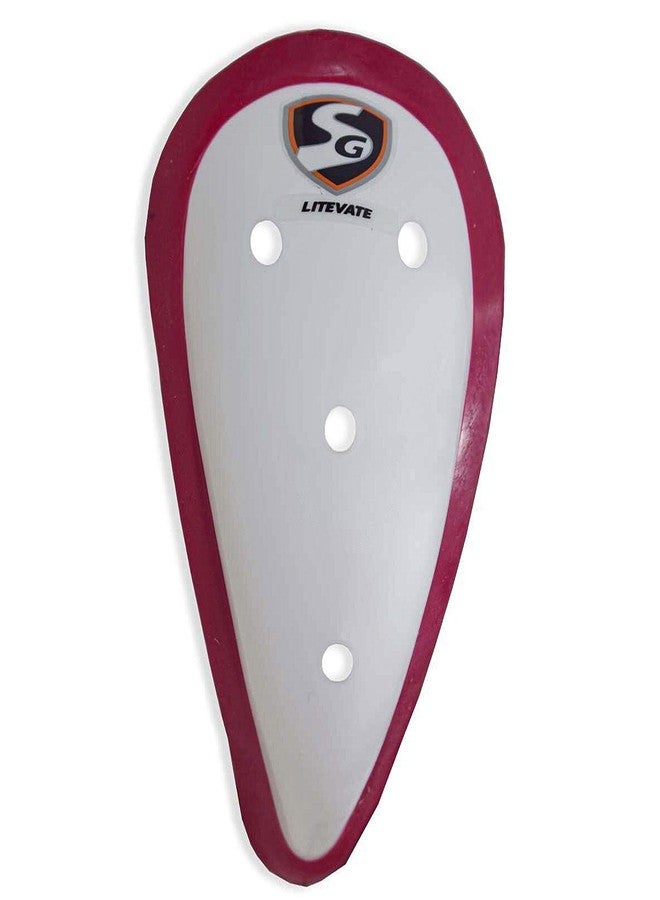 SG Litevate Abdominal Cricket Pad | Ultimate Comfort Soft Feel | Superior Shock Absorption, White - Image 4
