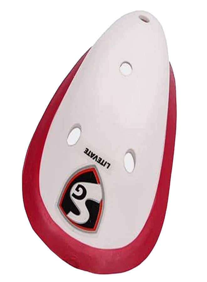 SG Litevate Abdominal Cricket Pad | Ultimate Comfort Soft Feel | Superior Shock Absorption, White - Image 2