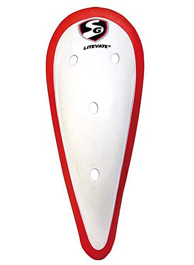SG Litevate Abdominal Cricket Pad | Ultimate Comfort Soft Feel | Superior Shock Absorption, White - Image 1