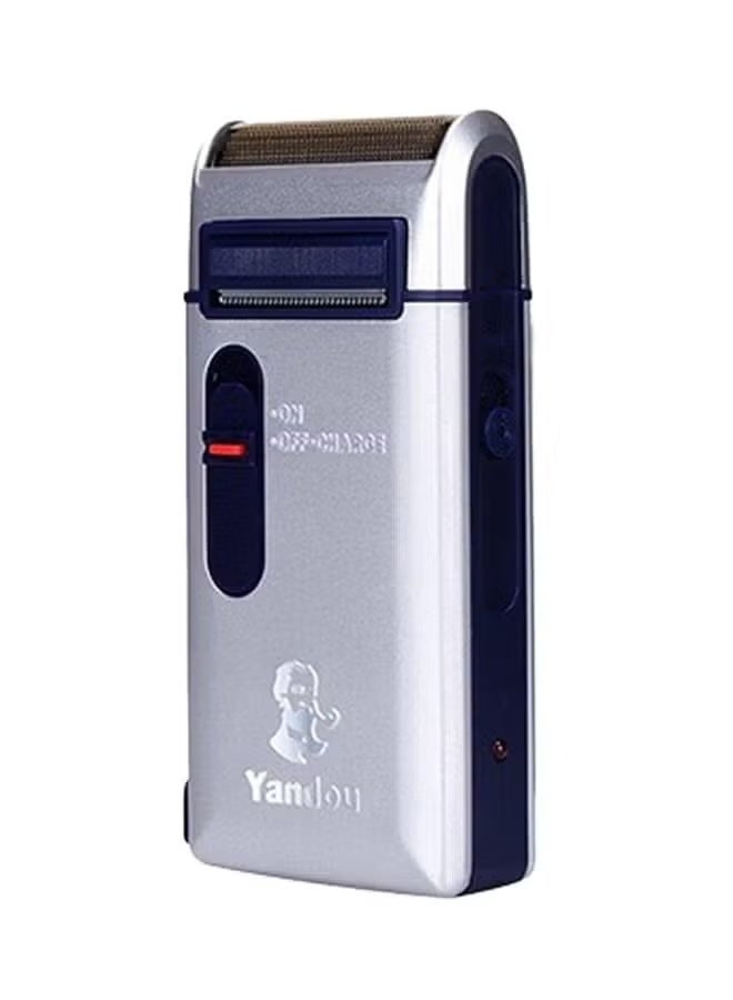 YANDOU Rechargeable Mini Electric Shaver Silver - Image 2