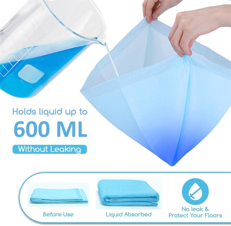 Tinkle Underpads - (Med-Maxsorb) Disposable Incontinence Bed Pads Underpads Under Sheets, (60x90 cms, Blue, 38 Pcs) Ultra Absorbent Waterproof 5 Layer Protection as Furniture/Bed Protector & Pee Pads - Image 5