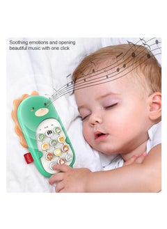 OUYoo OUYoo Baby Cell Phone Toy with Early Education & Music, Learning Educational Dinosaur  Phone Fun for Kids, Sensory Toys for Toddlers Kids Boys and Girls Gifts (Green Dinosaur Phone)  - Image 4