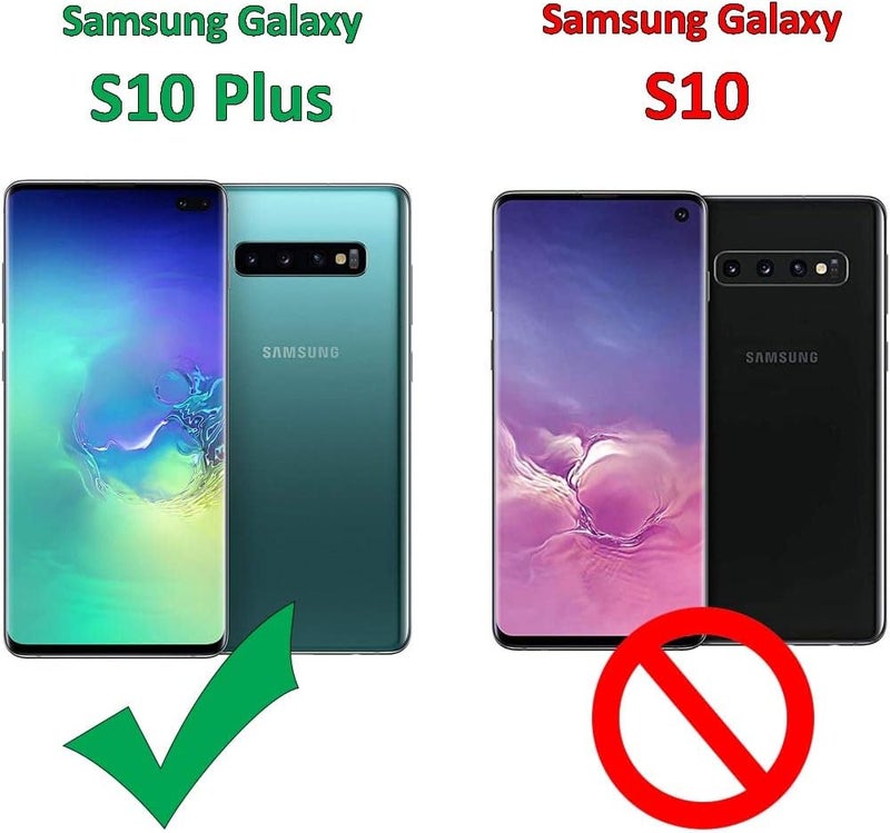 3إي غطاء حماية مرن من البلاستيك غير اللامع لهاتف سامسونج جالاكسي إس 10 بلس، وردي - Image 3