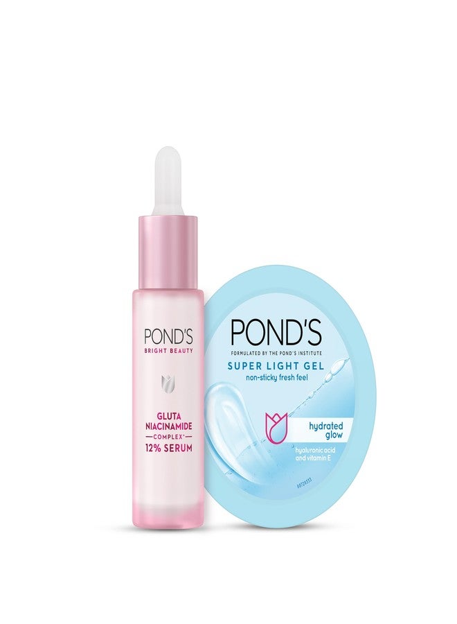 بوندس مجموعة بوندز للترطيب والتفتيح، مع حمض الهيالورونيك والنياسيناميد، للرجال والنساء، 28 مل + 200 غ - Image 1