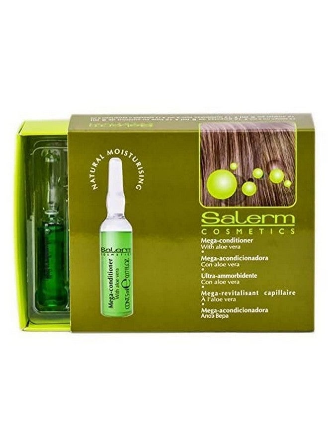 Salerm Cosmetics Mega Conditioner For Nature Moisturising Treatment 12 Vial X 0.17 Oz - Image 1