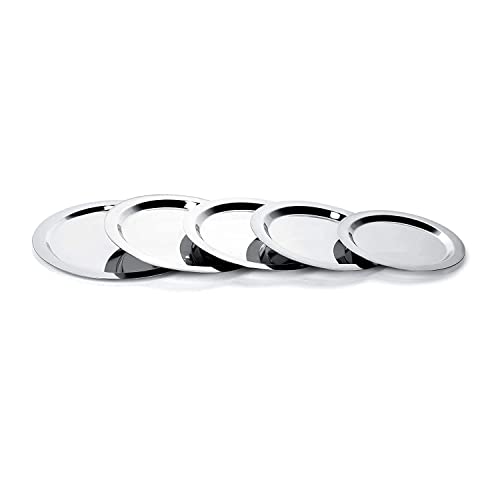 HS Enterprise™ Stainless Steel Heavy Gauge Ciba/Lids/Tope Cover Set of 5 Pcs (Big Size - 17Cm, 18.8Cm, 20Cm, 21.3Cm, 22.8Cm) for handis (Lid Set of 5 Pcs) - Image 4