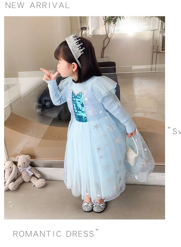 فستان تنكري بموضوع أميرة الحكايات الزرقاء - Image 1